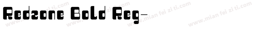 Redzone Bold Reg字体转换